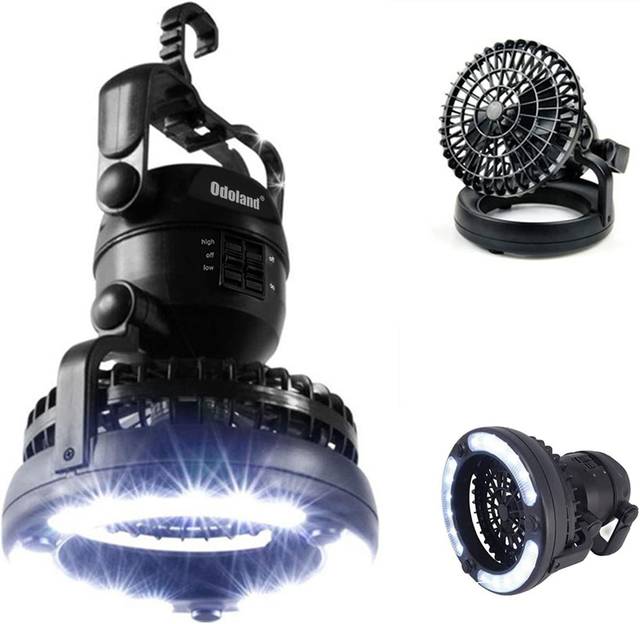 Best Value: The Odoland Portable LED Camping Lantern with Ceiling Fan