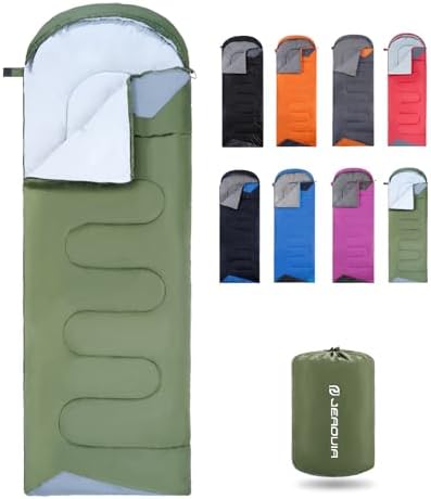 Sleeping Bags for Adults Backpacking Lightweight Waterproof Cold Weather Sleeping Bag with Compression Bags