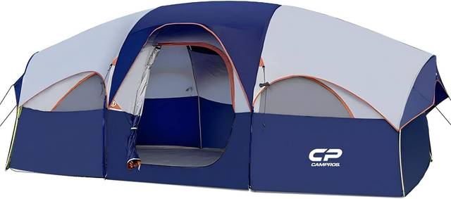 Our pick: The CAMPROS CP 8-Person Tent (B08G4R7SG5)