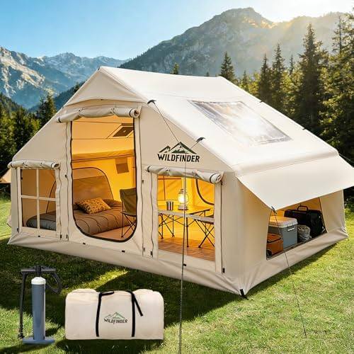 Inflatable Tent with Skylight &amp; Stove Jack